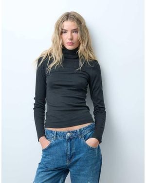 JJXX High Neck Long Sleeve Top - Blue