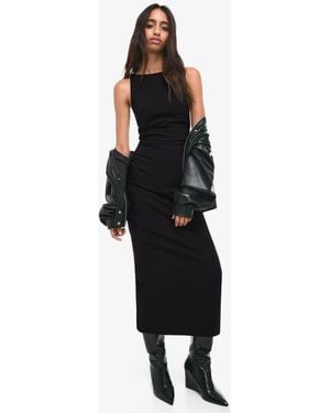 Bershka – bengaline-midikleid - Schwarz