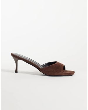 Raid Cerese Mules Met Hak Van Imitatiesuède - Naturel