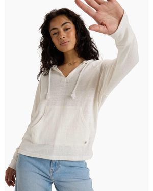 Roxy Destination surf - sweat à capuche - neige - Blanc