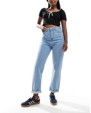 Don't Think Twice Dtt Lou Mom Jeans - Blue