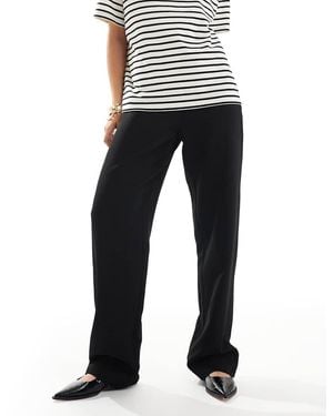 Vero Moda Clean Straight Leg Smart Trouser - Black