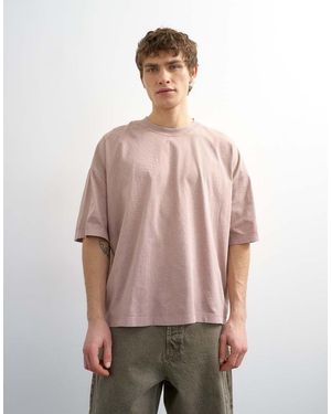 TOPMAN Recht T-Shirt - Roze