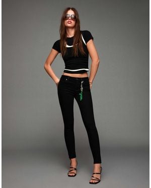 Bershka Jean skinny push-up - Noir