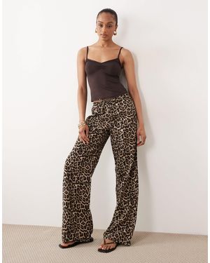ONLY Tie Detail Pull On Pants - Natural