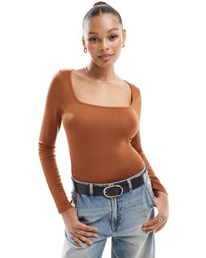 ASOS – langärmliges feinstrick-oberteil - Blau