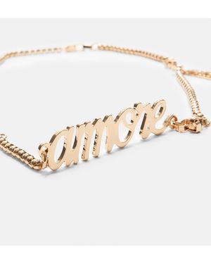 Stradivarius – amore – metallgürtel - Weiß