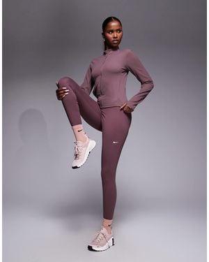 Nike Nike One Training Dri-fit Wrap Waist 7/8 leggings - Purple