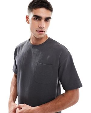 New Look T-shirt d'ensemble gaufré - Gris