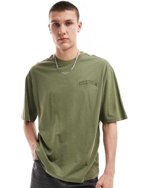Collusion Varsity Embroidery Logo T-Shirt - Green