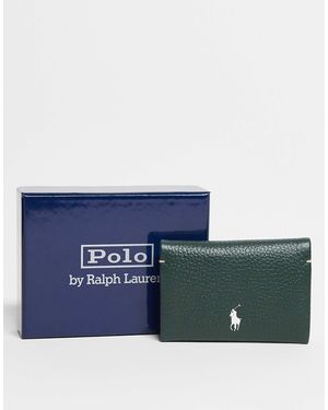 Polo Ralph Lauren Polo Play Leather Snap Card Purse - Blue