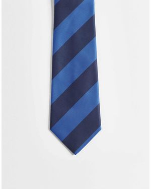 ASOS Stripe Tie - Blue