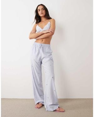 Mango Jewellery Straight Trouser Co-ord - White