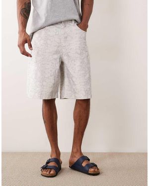 ASOS Longer Length Jort - Natural