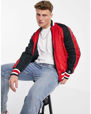 Tommy Hilfiger Lewis Hamilton Reversible Bomber Jacket - Red