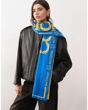 Collusion Branded Football Scarf - Blue