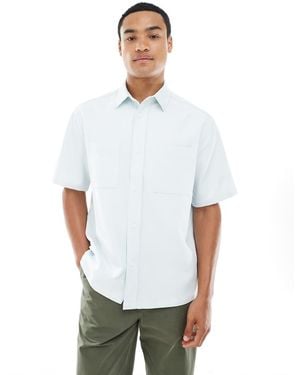 ASOS Relaxed Shirt With Patch Pockets - White