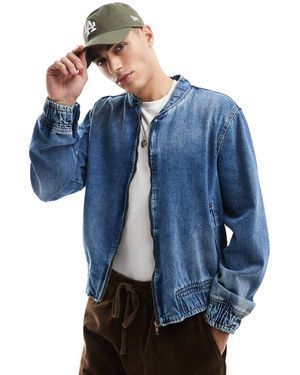 Don't Think Twice Dtt – jeans-bomberjacke - Blau