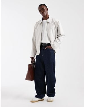 ASOS Oversized Harrington Jacket - White