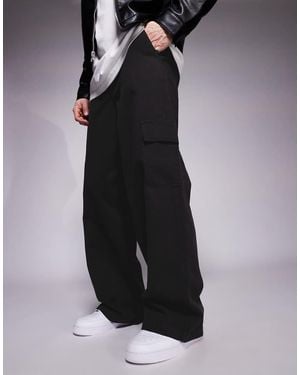 ASOS Super Baggy Pull On Cargo Trouser - Black