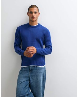 Mango Maglione Leggero Lavorato A Maglia - Blu
