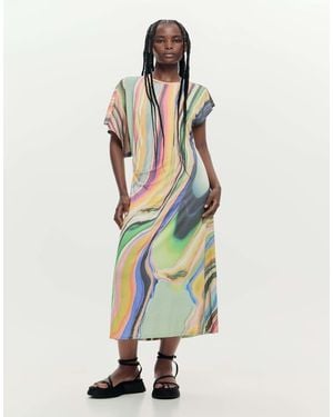 Desigual Maxi Wave Dress - White