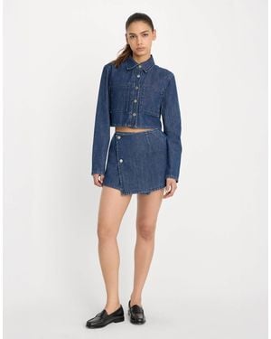 GOOD AMERICAN – jeans-skort - Blau