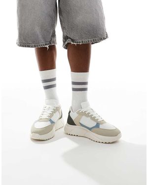 Jack & Jones Sneakers Da Corsa, E Bianche - Grigio