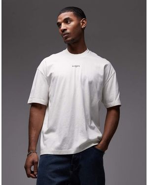 AllSaints Mikro Central Logo T-Shirt - Grey