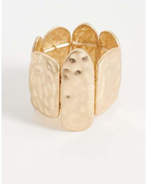 ASOS Wide Stretch Bracelet - Natural