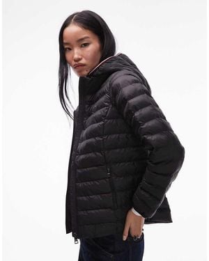 Tommy Hilfiger Global Stripe Padded Jacket - Black