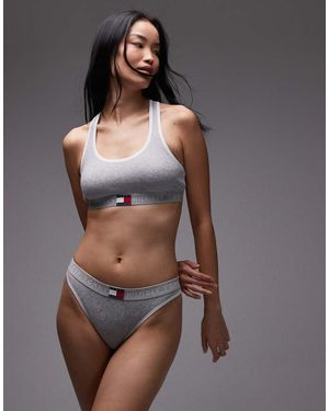 Tommy Hilfiger Braguitas De Bikini Grises Heritage De