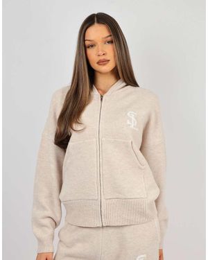 SIMMI Romy Chunky Knit Hoodie - Natural