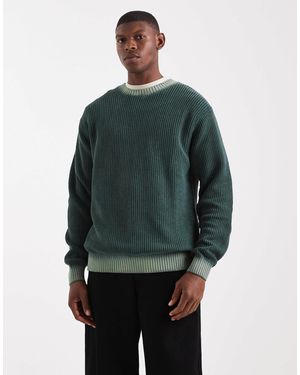 Redefined Rebel Boxy Knitted Sweater - Green