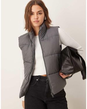 New Look Cropped Bodywarmer - Grijs