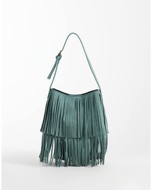 ASOS Schultertasche mit fransen - Blau