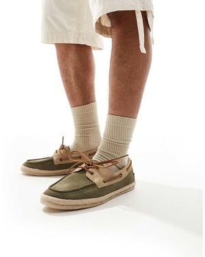 schuh Perez Espadrille Boat Shoes - Metallic