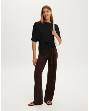 Cotton On Lana Batwing Short Sleeve - Black