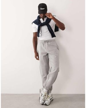 ASOS Joggers Gris Jaspeado Básicos Extragrandes De - Neutro