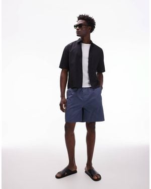 ARKET Cotton Pull-On Shorts - Blue