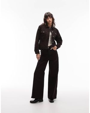 Lacoste Jeans Met Wijde Pijpen - Zwart