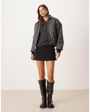 ASOS Falda Pantalón Negra Ceñida Con Detalle De Botones De - Negro