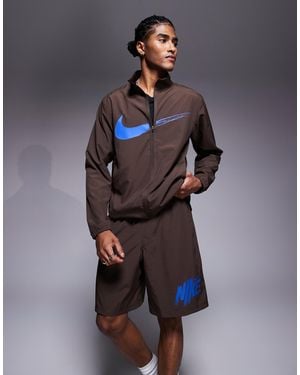 Nike Dri-fit Form 9-inch Shorts - Brown