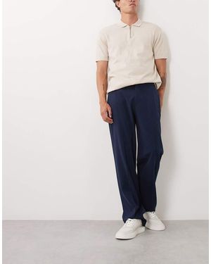 ASOS Flexmaxtm Smart Straight Trousers - Blue