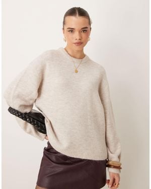 Gina Tricot – weicher strickpullover - Natur