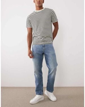 Mango Bob 100% Cotton Straight Leg Jeans - Blue