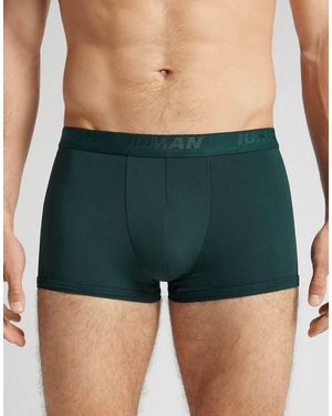 Intimissimi Microfibre Boxers With Logo - Green