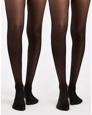 Mama.licious Mamalicious maternity – 2er-set strumpfhosen - Schwarz