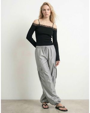 HYPEDROP Top à épaules dénudées - Blanc