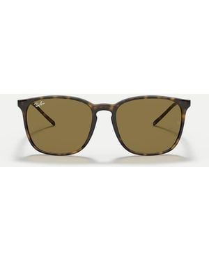 Ray-Ban Rb4387 Square Sunglasses With Lens - Natural